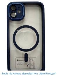 Чохол-накладка Apple iPhone 14 Pro Max Infinity MATTE with MagSafe Dark Blue (2000000357843)