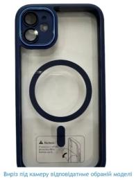 Чохол-накладка Apple iPhone 14 Pro Infinity MATTE with MagSafe Dark Blue (2000000357805)