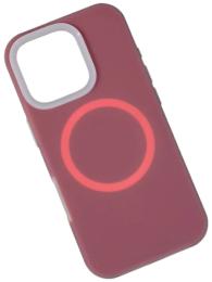 Чохол-накладка Apple iPhone 14 Infinity MATTE with MagSafe Burgundy (2000000357690)