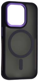 Чохол-накладка Apple iPhone 14 Infinity MATTE with MagSafe Dark Purple (2000000357713)