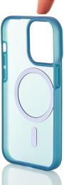Чохол-накладка Apple iPhone 15 Infinity SOFT MATTE with MagSafe Dark Blue (2000000421025)