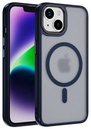 Чохол-накладка Apple iPhone 14 Pro Infinity SOFT MATTE with MagSafe Dark Blue (2000000420004)