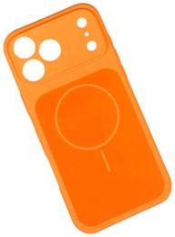 Чохол-накладка Apple iPhone 13 Pro Max Infinity Liquid Silicone Full with MagSafe Orange (2000000418537)