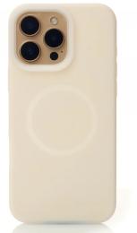 Чохол-накладка Apple iPhone 16 Pro Max Infinity Liquid Silicone Full with MagSafe Cream (2000000412467)