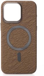 Чохол-накладка Apple iPhone 14 Pro Infinity LUXURY Leather Case with MagSafe Desert Titanium (2000000411316)