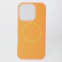 Чохол-накладка Apple iPhone 16 Pro Infinity Liquid Silicone Full with MagSafe Orange (2000000418612)