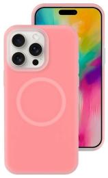 Чохол-накладка Apple iPhone 16 Pro Infinity Liquid Silicone Full with MagSafe Pink (2000000407586)