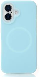 Чохол-накладка Apple iPhone 16 Infinity Liquid Silicone Full with MagSafe Blue Fog (2000000407548)