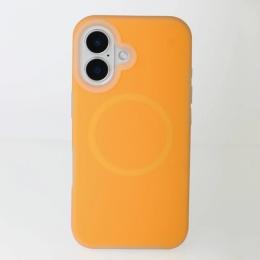 Чохол-накладка Apple iPhone 16 Infinity Liquid Silicone Full with MagSafe Orange (2000000418605)