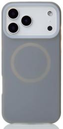 Чохол-накладка Apple iPhone 17 Pro Max Infinity Liquid Silicone Full with MagSafe Stone Gray (2000000418476)