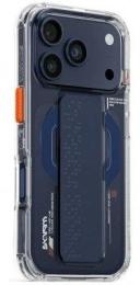 Чохол-накладка Apple iPhone 17 Pro SkinArma Haxa Magnetic Charging + Grip Stand Blue (SK-IP17PRO-HAXA-BLU 8886461249392)