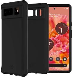 Чохол-накладка Google Pixel 6 ITSKINS Hybrid Silk Black (GGP6-HBURN-BLCK)