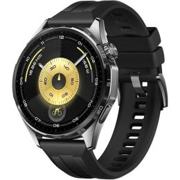 Смарт-годинник Huawei GT6 46mm Black Fluoroelastomer Strap (55020FUF)