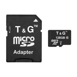 Карта памяті T&amp;G microSDHC Class 10 UHS-3 128GB з адаптером