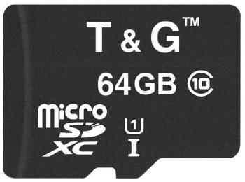 Карта памяті T&amp;G MicroSDXC 64GB Class 10 UHS-1 (TG-64GBSDCL10-01)