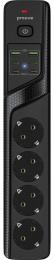 Мережевий фільтр Proove Power Strip P-04C Black (4 розетки + 2 USB + 4 Type-C) 3М