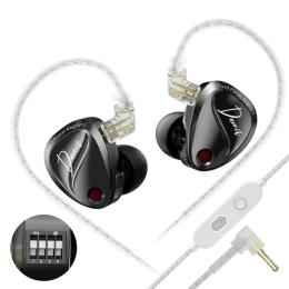 Дротові навушники KZ Audio Duonic With Switches MIC Black