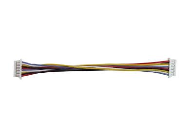 50 шт - Кабель силіконовий QianJia Micro JST SH1.0 F 10pin - Micro JST SH1.0 F 10pin 32AWG розгорнутий (100 мм) (AMS-QJL-DD-0256-X50)