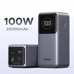 Зовнішній портативний акумулятор Ugreen PB725 Nexode 20000mAh Gray 100W