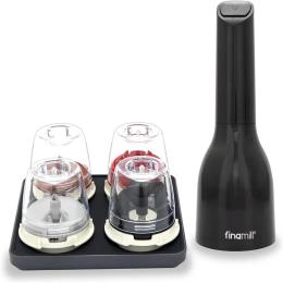 Млин для спецій FinaMill BGP801MIB Black 4 поди для спецій, підставка