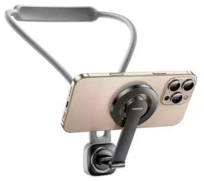 Тримач-підставка для телефона Remax RM-C56 First perspective neck magnetic phone holder Gray (6954851236818)