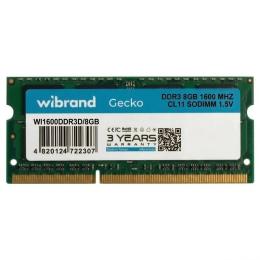 Оперативна память Wibrand 8GB DDR3 1600 MHz CL11 (WI1600DDR3D/8GB)