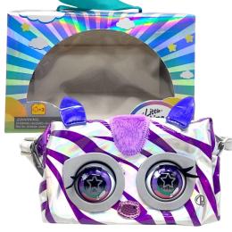 Сумка Infinity Little Winking elf K1211 Purple Silver Зебра