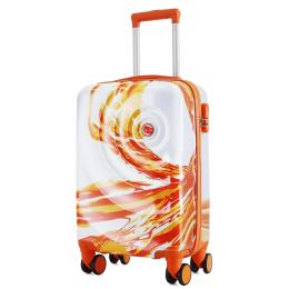 Валіза Semi Line 20 (S) White Orange Print (T5655-1)