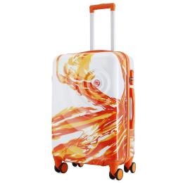 Валіза Semi Line 24 (M) White Orange Print (T5655-2)