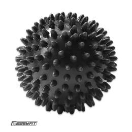 Масажний мячик EasyFit шипований твердий 7,5 см чорний (EF-1063-BK)