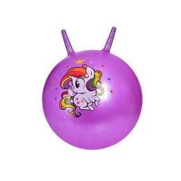 Дитячий мяч для фітнесу Bambi MS 3397 Violet з ріжками 55 см