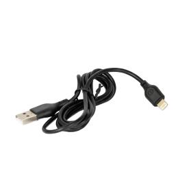 Дата-кабель DC (CL-12) USB (тато) - Lightning (тато) 2.1A Black (2000000427942)