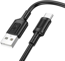 Дата-кабель Borofone BX111 Feliz USB (тато) Type-C (тато) 1m Black (6941991115080)