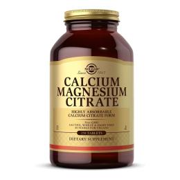 Вітаміни та мінерали Solgar Calcium Magnesium Citrate - 250 tabs (2023-10-6350)