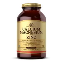 Вітаміни та мінерали Solgar Calcium Magnesium Plus Zinc - 250 tabs (2023-10-4113)