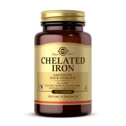 Вітаміни та мінерали Solgar Chelated Iron - 100 tabs (2023-10-3687)