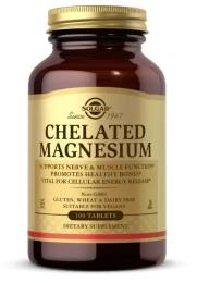 Вітаміни та мінерали Solgar Chelated Magnesium - 100 tabs (100-90-6205140-20)