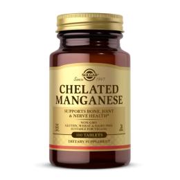 Вітаміни та мінерали Solgar Chelated Manganese - 100 tabs (2023-10-3693)
