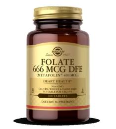 Вітаміни та мінерали Solgar Folate 400 mcg (as Metafolin) - 100 Tabs (2022-10-0753)