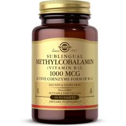 Вітаміни та мінерали Solgar Methylcobalamin (Vitamin B12) 1000 mcg - 60 nuggets (2023-10-7009)