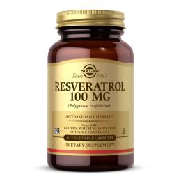 Натуральна добавка і екстракт Solgar Resveratrol 100mg - 60 vcaps (2022-10-1541)