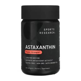 Натуральна добавка і екстракт Sports Research Astaxanthin 12mg - 60 softgels (2023-10-5918)
