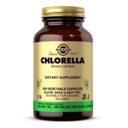 Натуральна добавка і екстракт Solgar Chlorella - 100 vcaps (2023-10-4142)