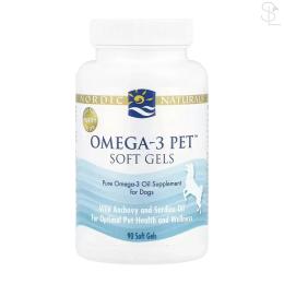 Рибячий жир та омега Nordic Naturals Omega-3 Pet - 90 softgels (2023-10-7419)