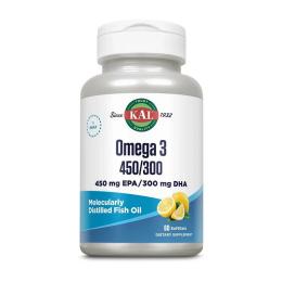 Рибячий жир та омега KAL Omega 3 Molecularly Distilled Fish Oil (60 softgel) (24913-01)