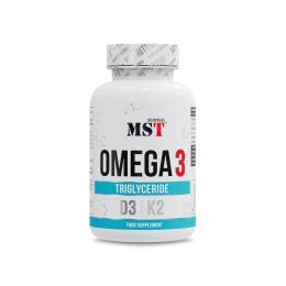Рибячий жир та омега MST Omega 3 Triglyceride D3 + K2 (120 caps) (24831-01)