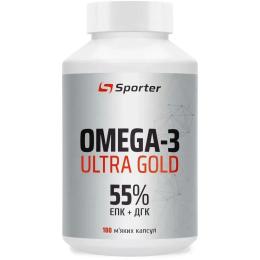 Рибячий жир та омега Sporter Omega-3 Ultra Gold (180 sgels) (24903-01)