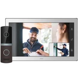 Відеодомофон Arny AVD-1421 AVD-1040 2Мп 10 PiP + AVP-NG230 1Мп White Brown