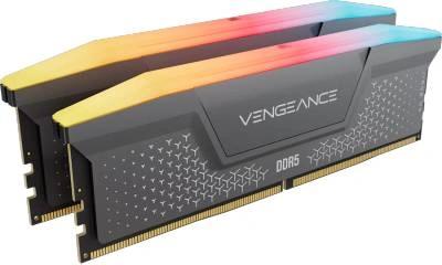 Оперативна память Corsair 32GB (2x16GB) DDR5 6000 MHz CL36 VENGEANCE RGB RS Gray (CMG32GX5M2E6000Z36)