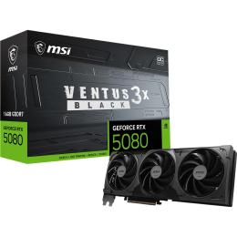 Відеокарта MSI GeForce RTX 5080 16G VENTUS 3X OC Black (G5080-16V3CB)